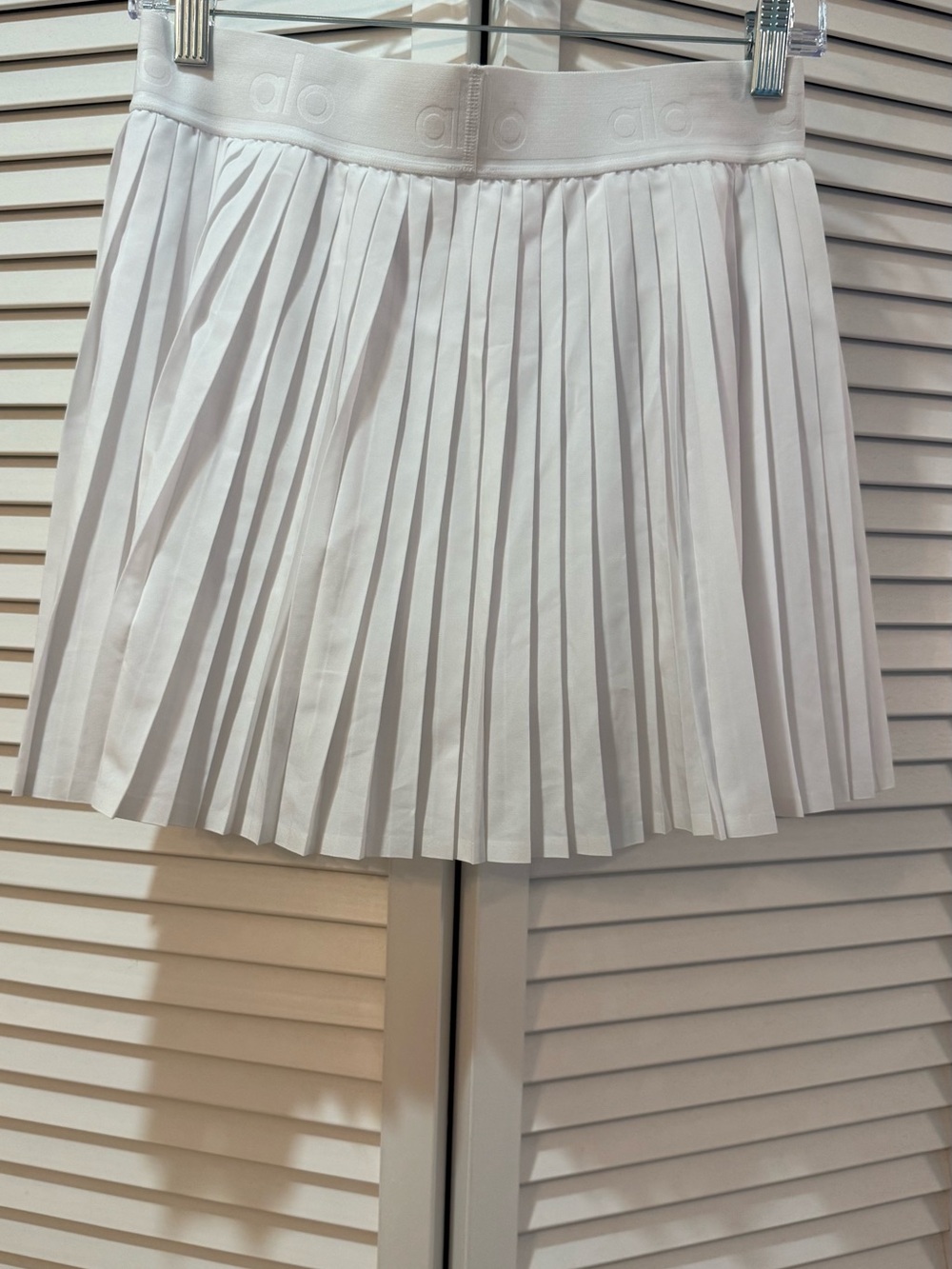🤍ALO Yoga White Pleated Wrap Tennis Skort🤍 - Picture 6 of 8